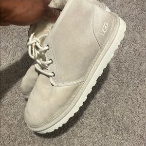 UGG Men's Chukka Boots in Light Cream Suede